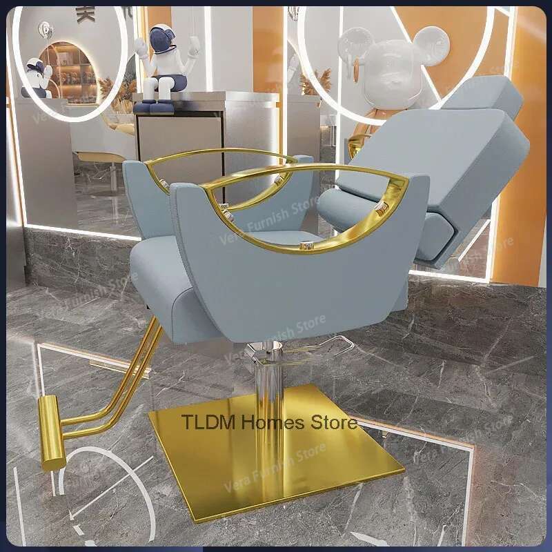 Beauty Makeup Chair - Modern Lifting Rotating Hair Cutting Barber