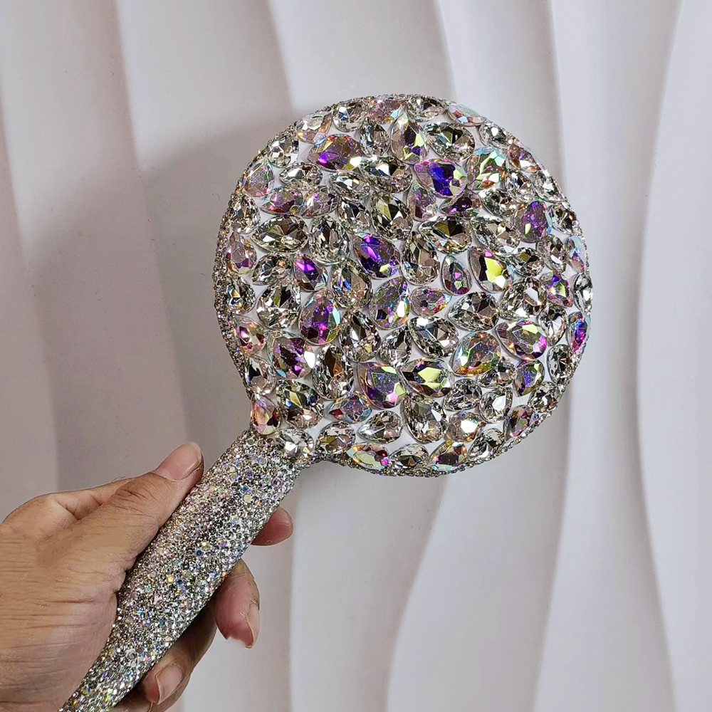 Beauty Makeup Hd - Crystal Diamonds HD Makeup Mirror Handle