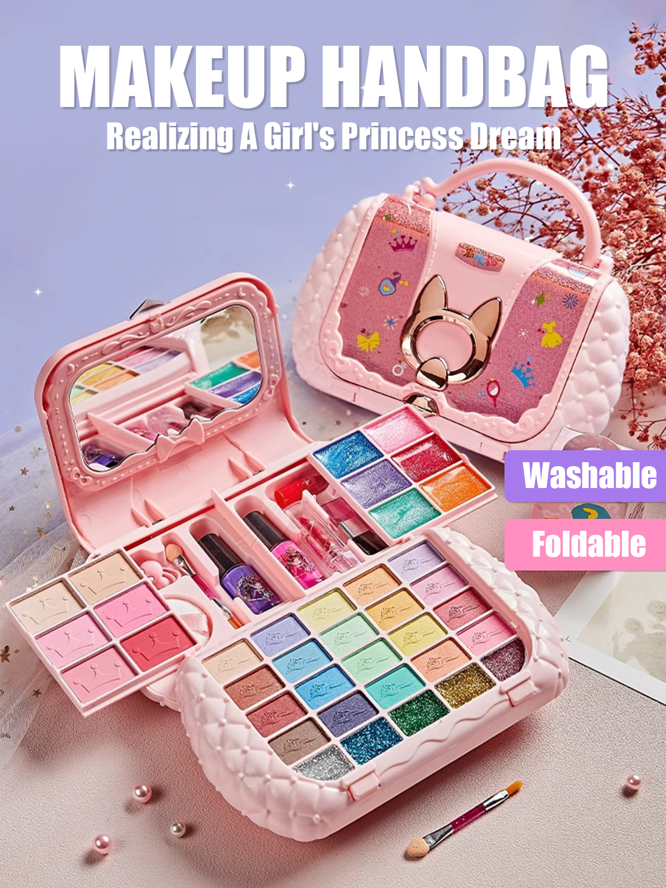 Beauty Makeup Kit For Girls - Kids Beauty Toys Makeup Kit Little
