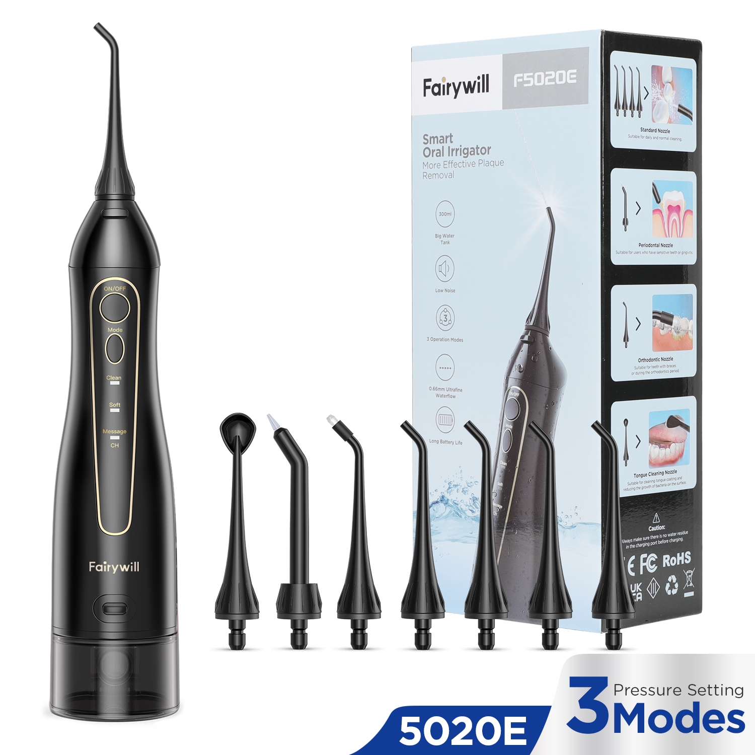 Micellar Water Cleanser - Fairywill Water Flossers Oral Irrigator Rechargeable