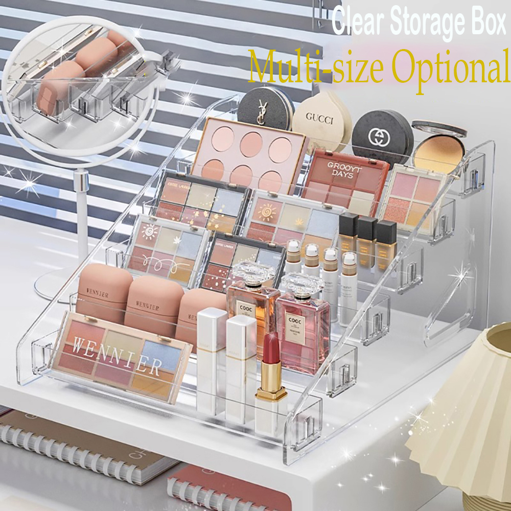 Eyeshadow Palette - Transparent Storage Box Makeup Organizer Cosmetic