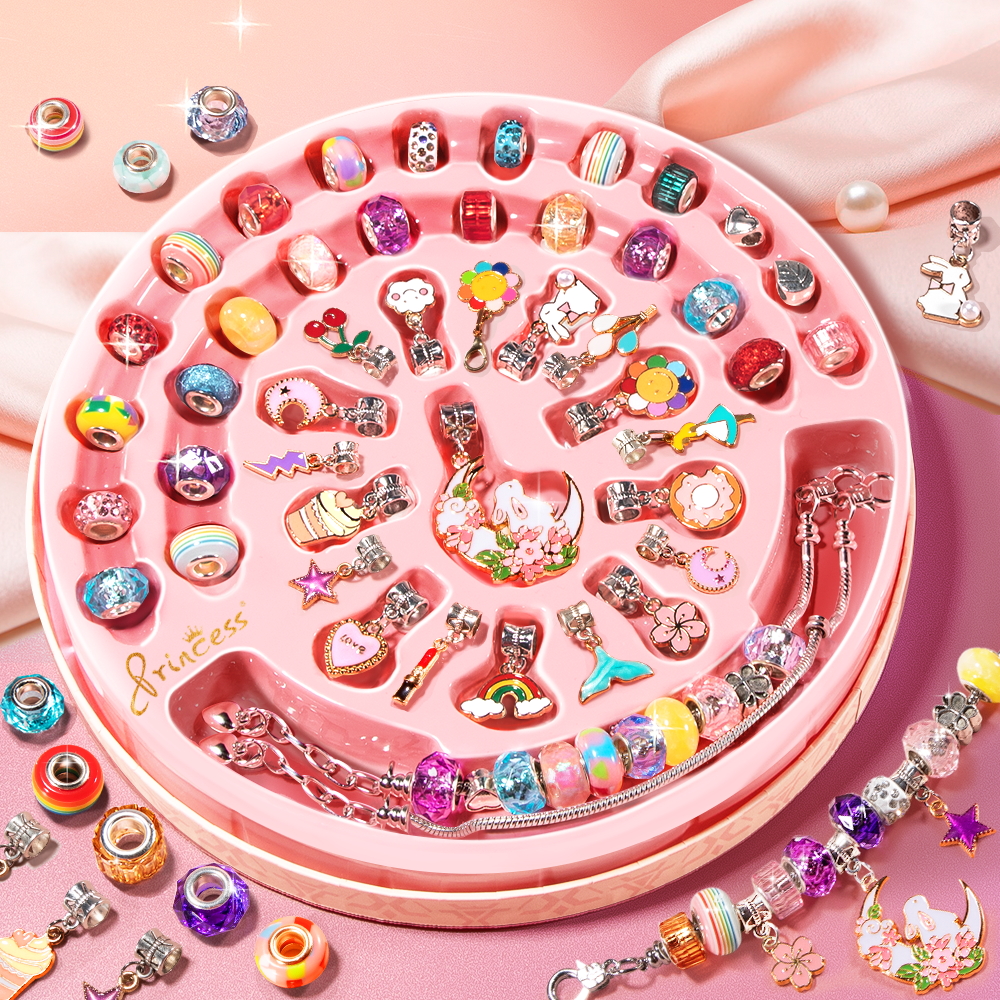 Beauty Makeup Kit For Girls - Girl Makeup Toy Fashion Cosmetic Jewelry