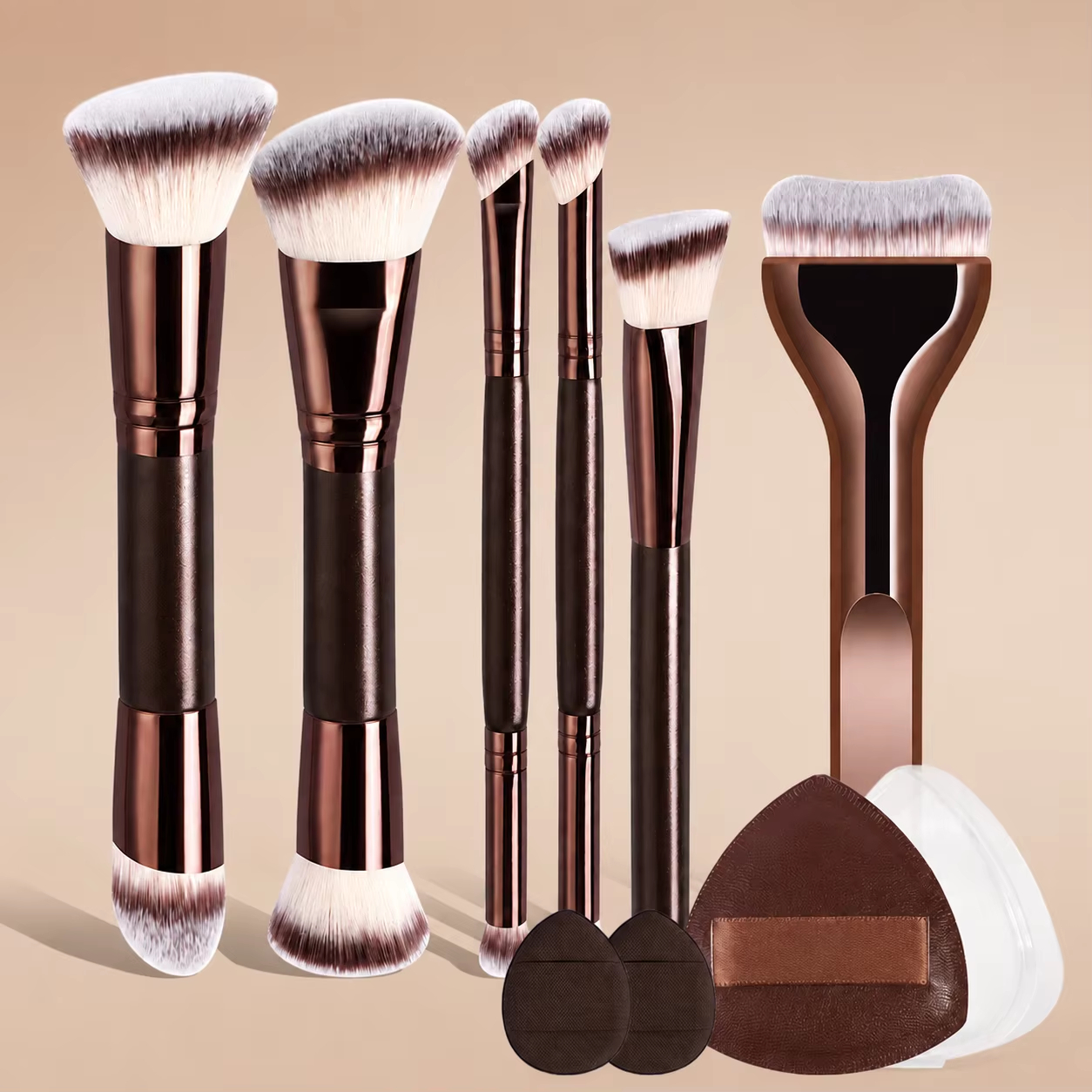 Beauty Queen Makeup - 6/9pcs Multi-Functional Makeup Tool Set, Includes
