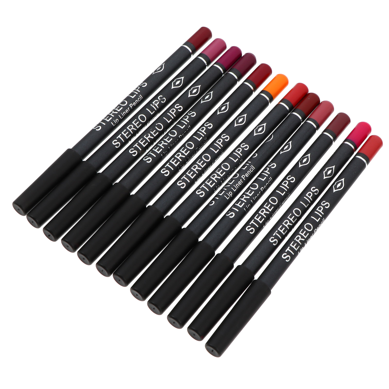 Lip Liner Pencil - 12 Pcs Lip Liner Wood Material