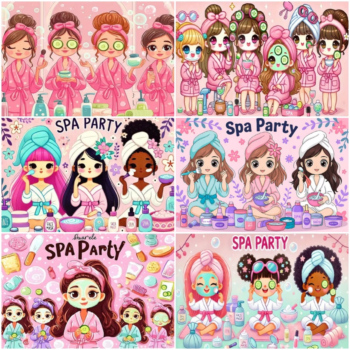 Cartoon Girls Spa Party Decora - Beauty Makeup Events reseña y precio