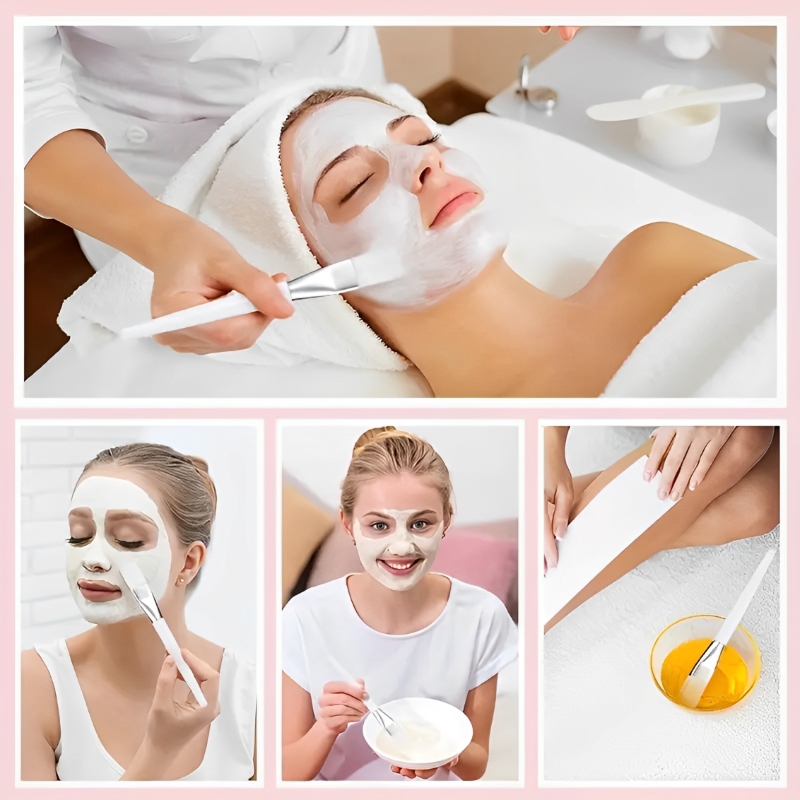 12pcs/set Facial Mask Brushes  - Beauty Makeup Background reseña y precio