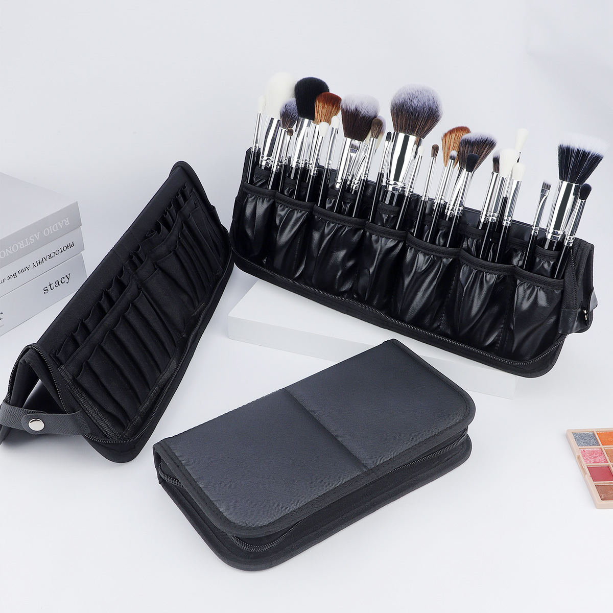 Large Black Foldable Makeup Ba - Beauty Makeup Background reseña y precio