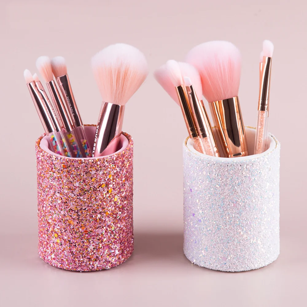 Sparkling Makeup Brush Bucket  - Lip Liner Pencil reseña y precio
