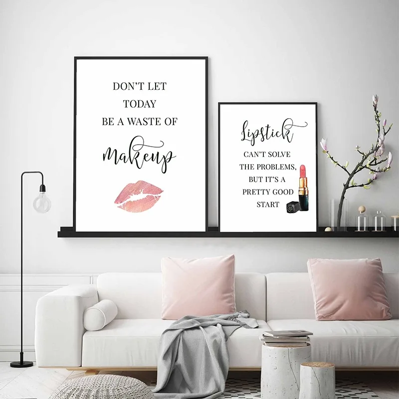 Makeup Quotes Poster Eyelash E - Makeup Is Beauty Quotes reseña y precio