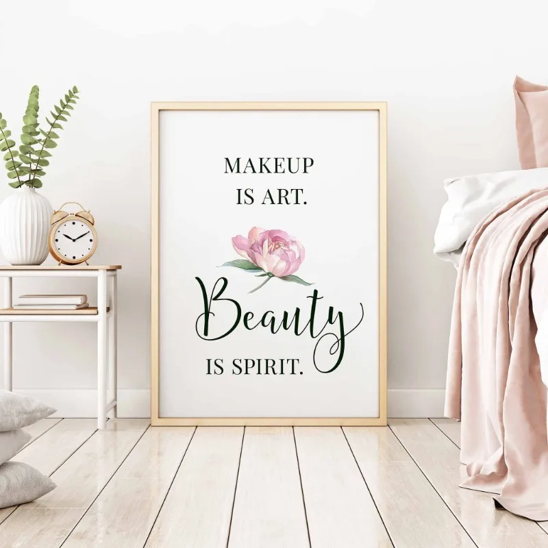 Makeup Quotes Poster Eyelash E - Makeup Is Beauty Quotes reseña y precio