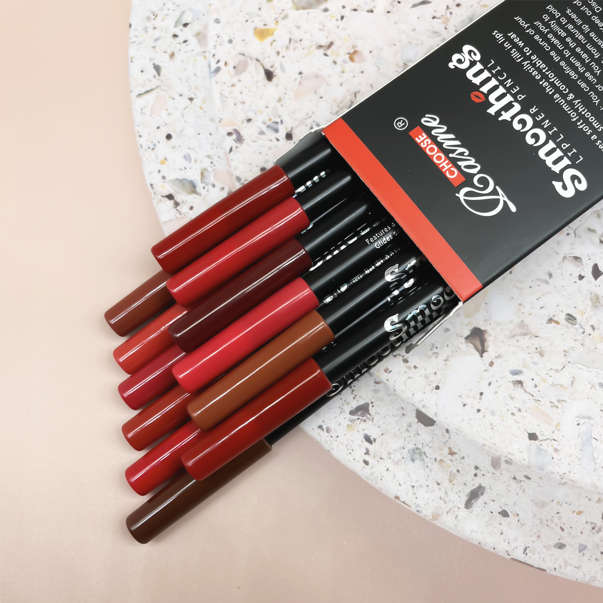 12 Color Nude Matte Lipstick P - Lip Liner Pencil reseña y precio