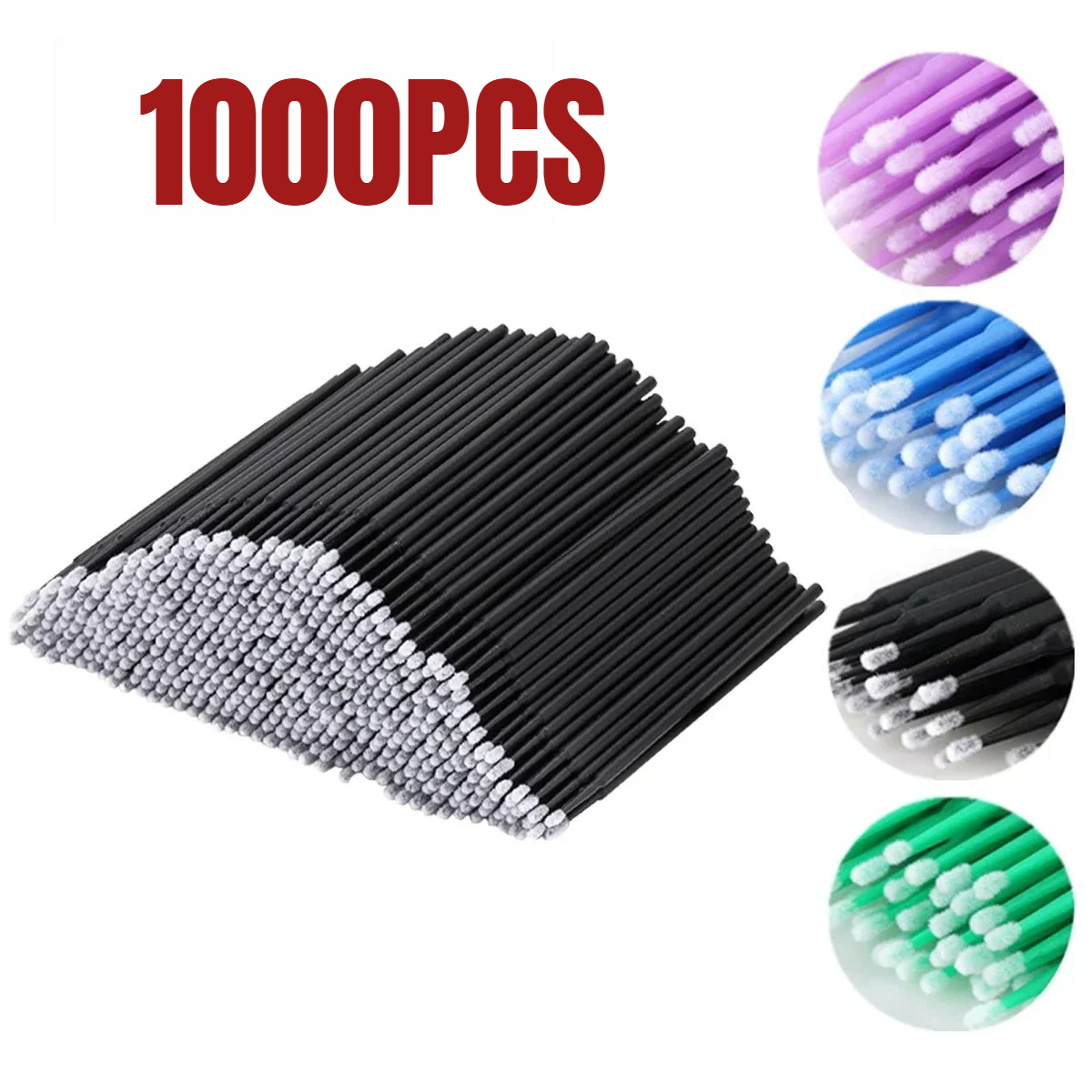 1000/500PCS Eyelash Cleaning B - Beauty Makeup Background reseña y precio
