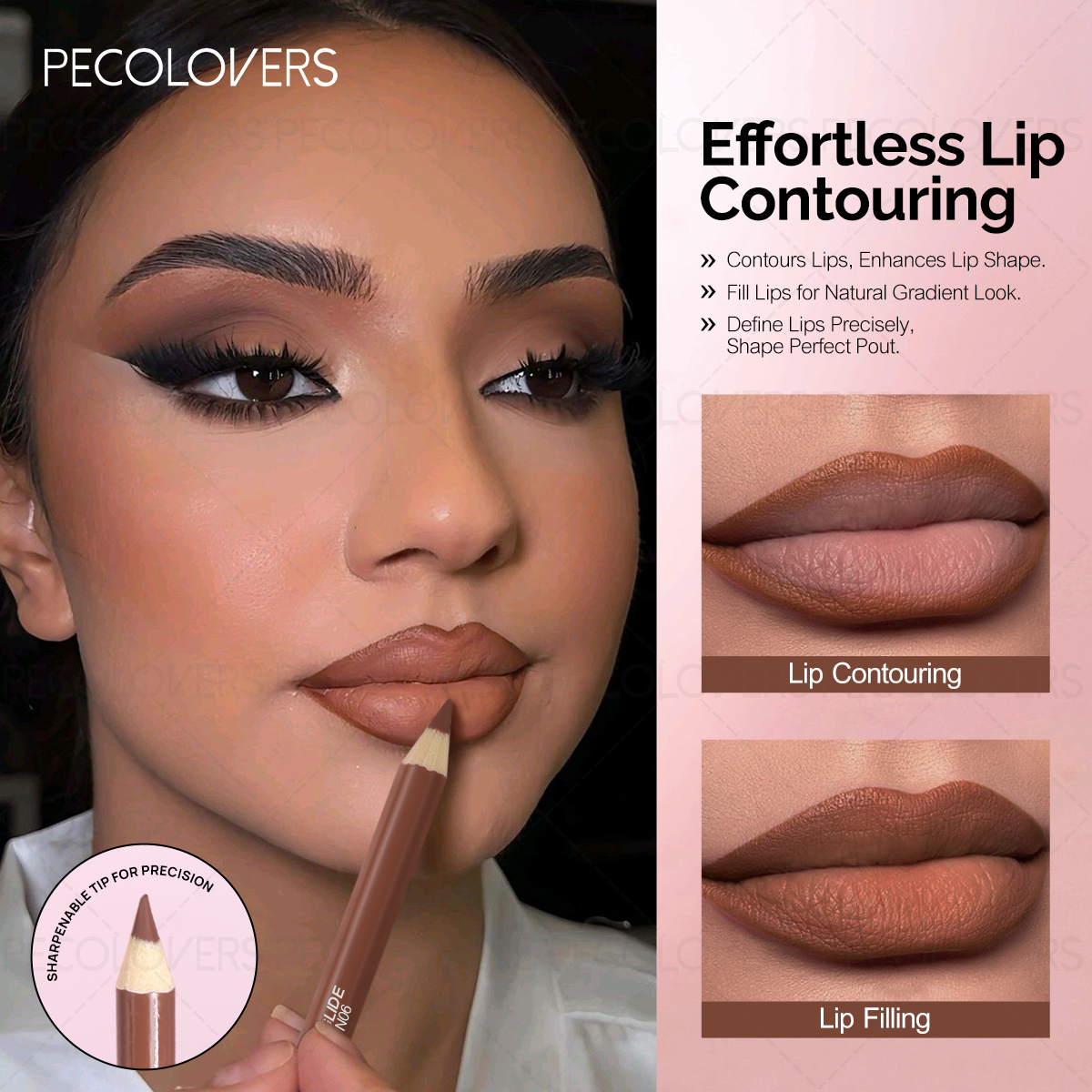 Nude Matte Lip Pencil - Long-L - Lip Liner Pencil reseña y precio