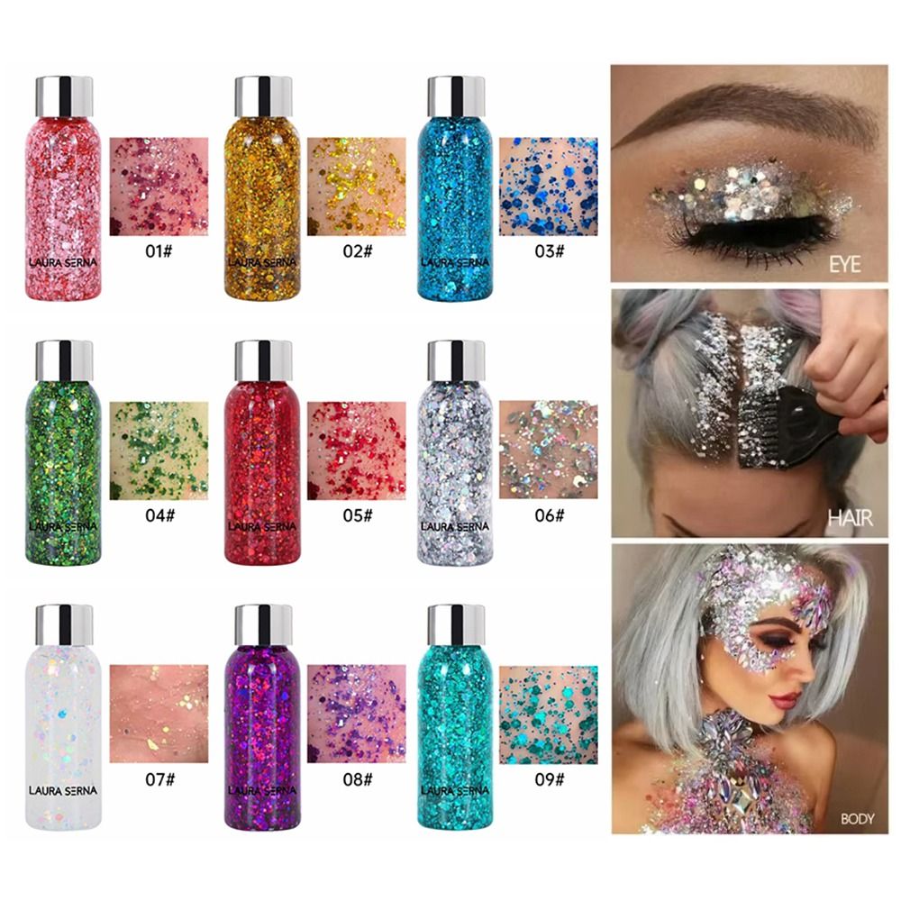 Gel, Sequins Face & Body Glitt - Body Shimmer Lotion reseña y precio