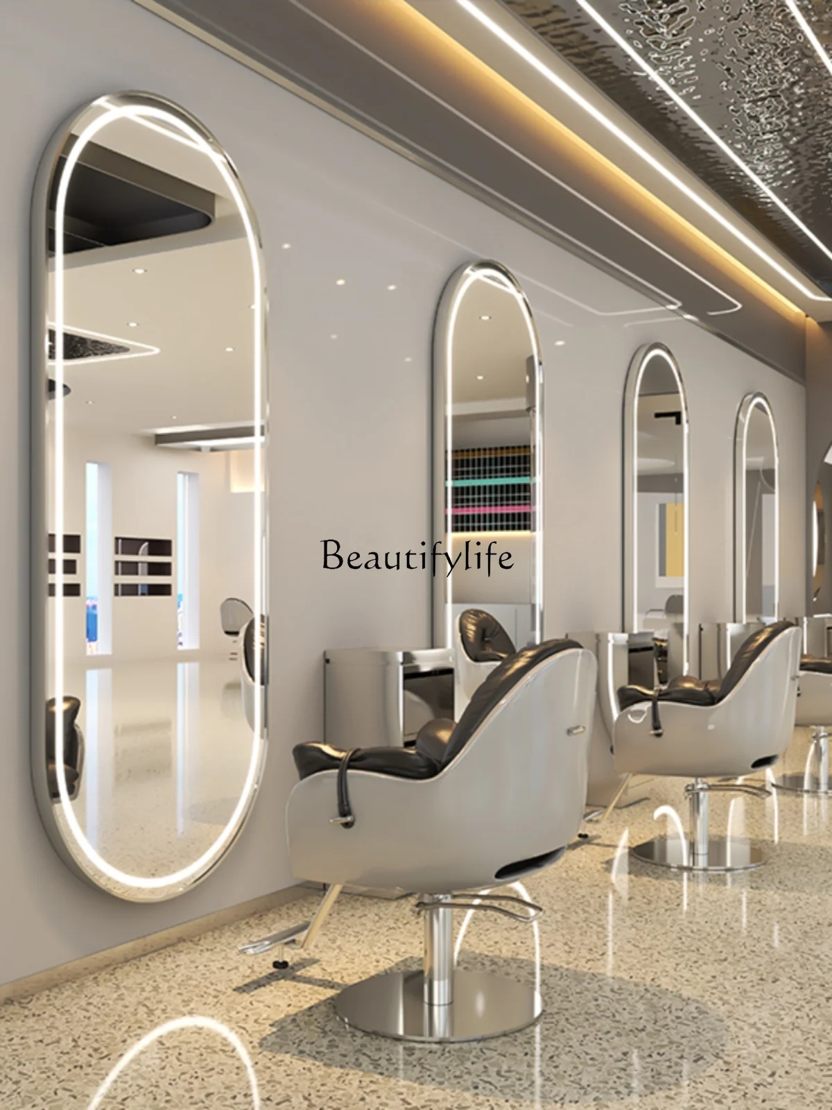 PJ13Barber Shop Floor Mirror H - Beauty Makeup Hd reseña y precio