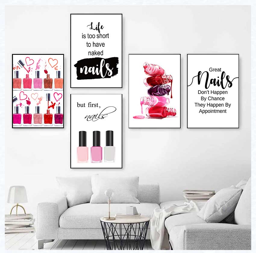 Art Posters and Prints Nail Te - Makeup Is Beauty Quotes reseña y precio