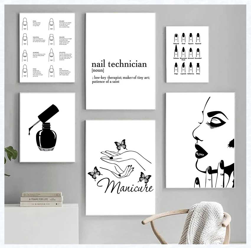 Art Posters and Prints Nail Te - Makeup Is Beauty Quotes reseña y precio