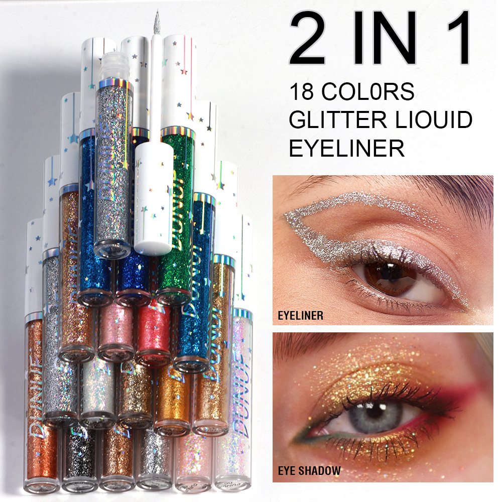 6 Pcs Glitter Eyeliner Set Gol - Beauty Makeup Events reseña y precio