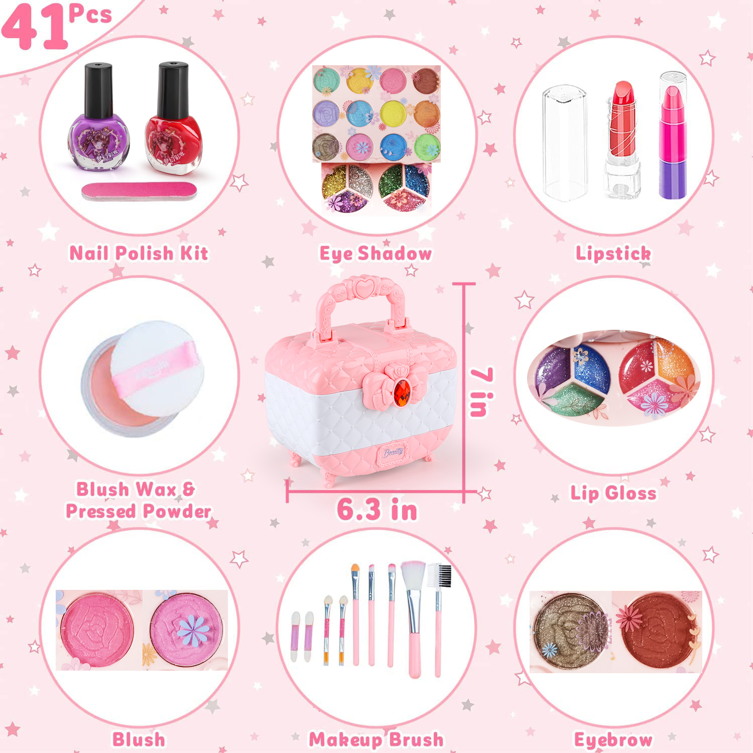 Kids Makeup Toy Kit for Girls, - Beauty Makeup Kit For Girls reseña y precio