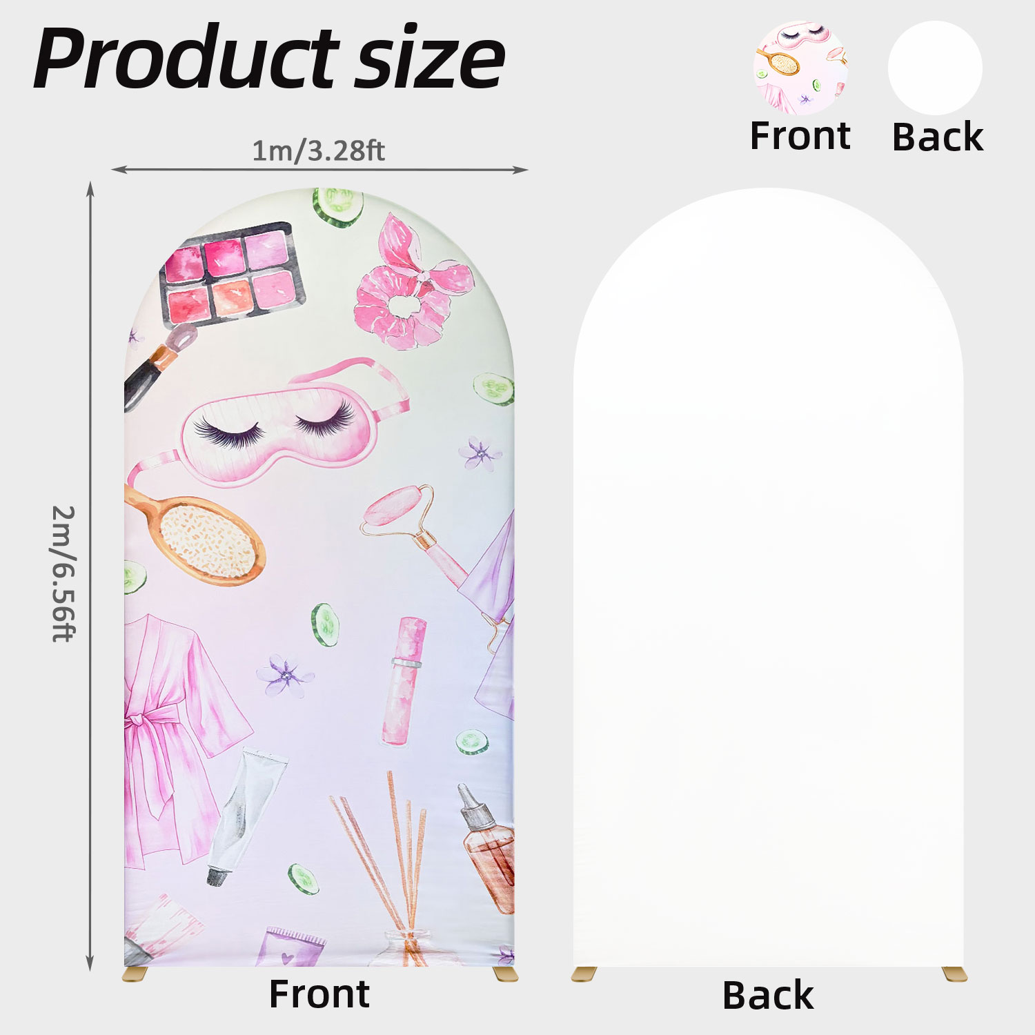 Happy Birthday Makeup Backdrop - Beauty Makeup Events reseña y precio