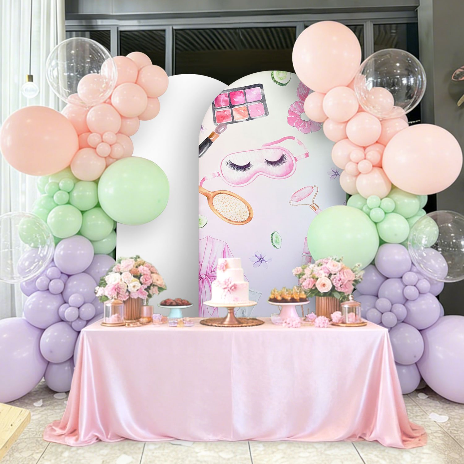 Happy Birthday Makeup Backdrop - Beauty Makeup Events reseña y precio