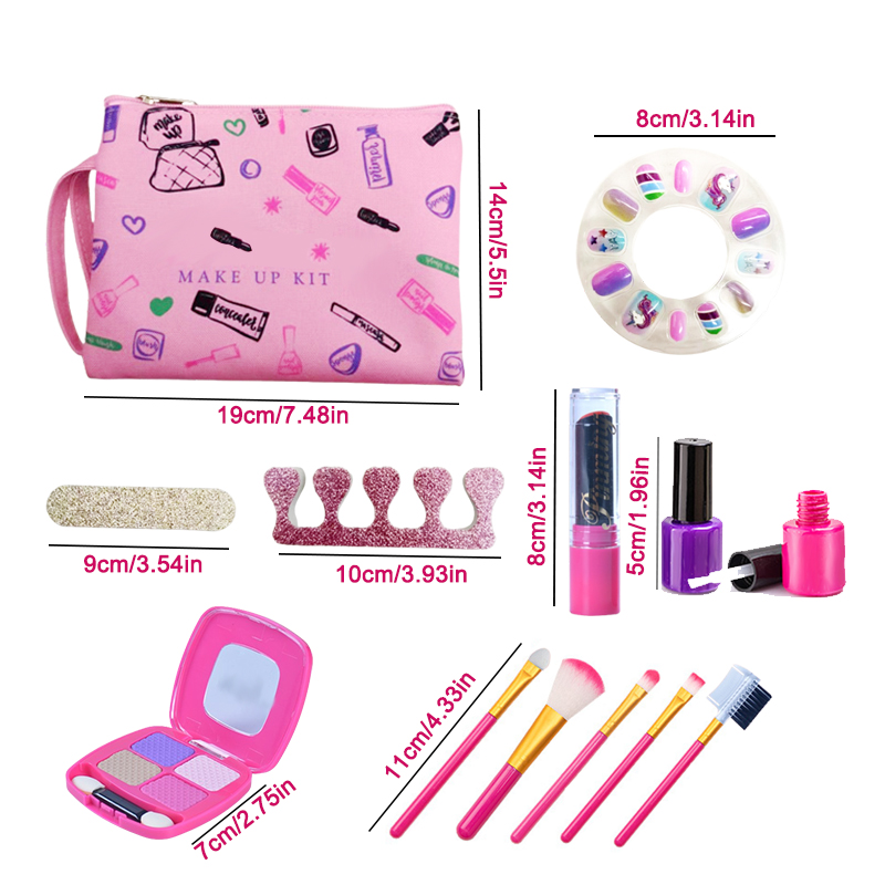 Pretend Makeup Kit For Girls W - Beauty Makeup Kit For Girls reseña y precio