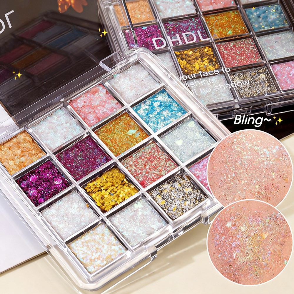 9/16 Grids Shimmer Glitter Pow - Body Shimmer Lotion reseña y precio