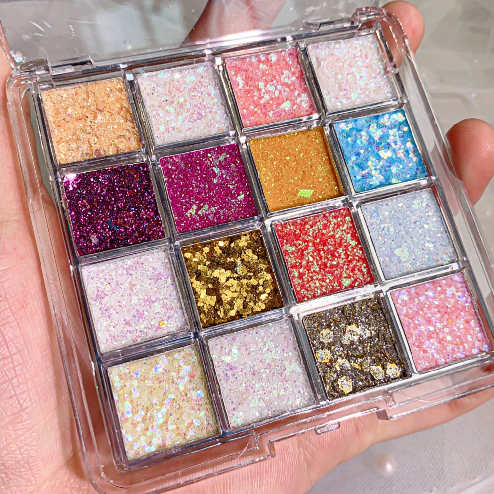 9/16 Grids Shimmer Glitter Pow - Body Shimmer Lotion reseña y precio