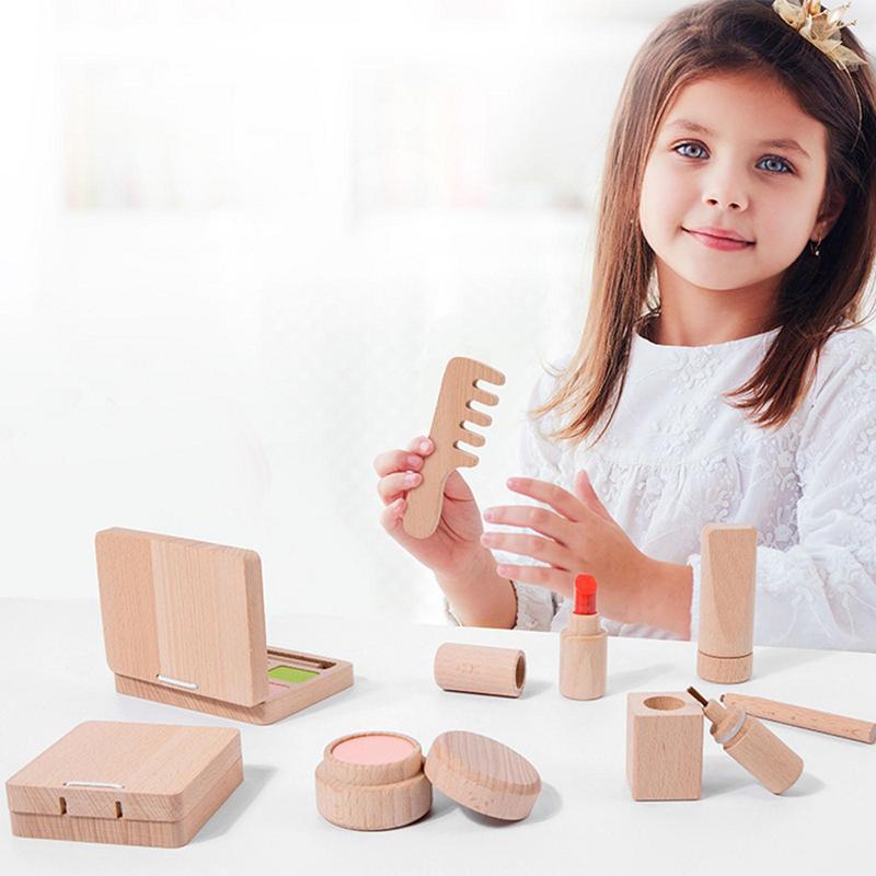 Toy Makeup Set For Girls Woode - Beauty Makeup Kit For Girls reseña y precio
