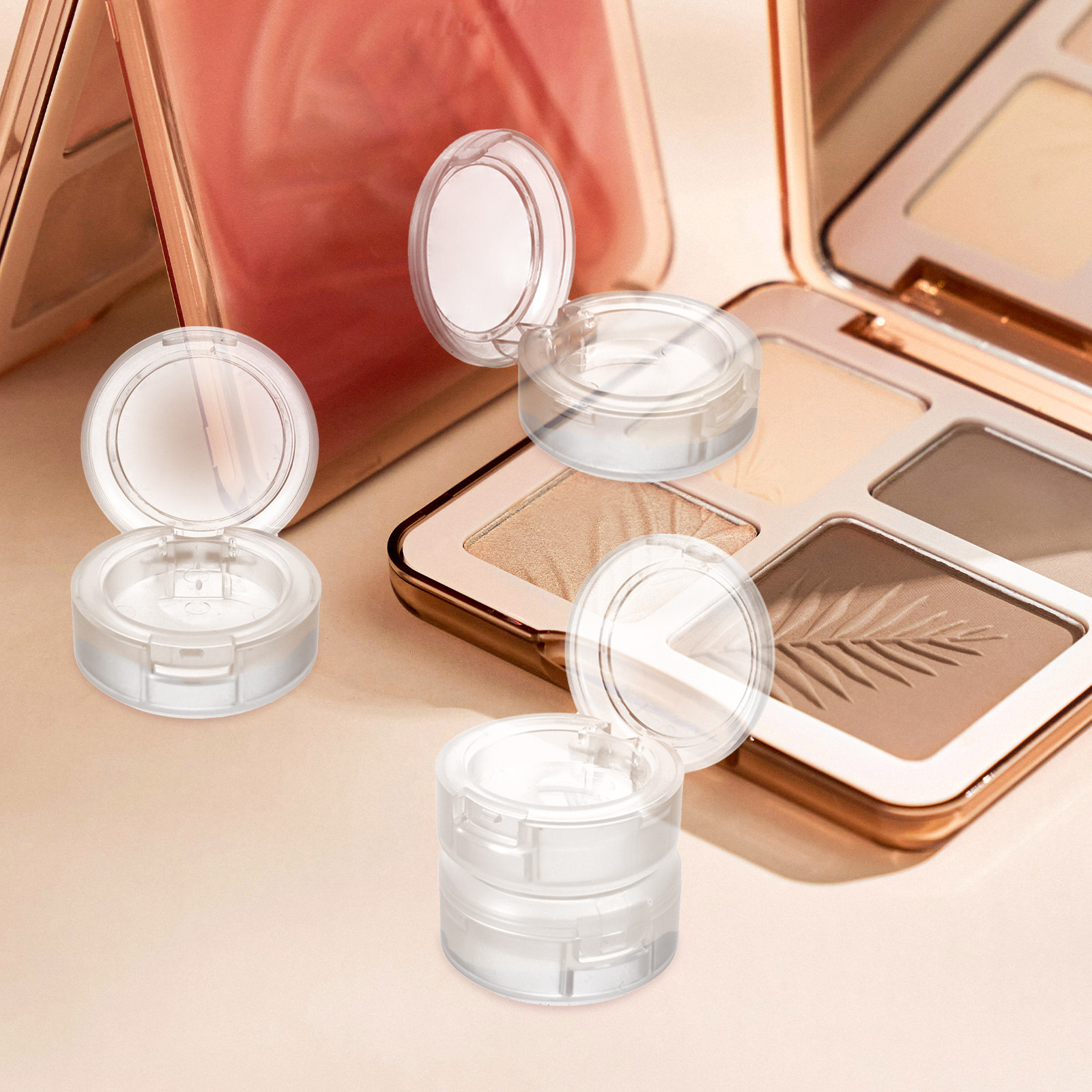 4Pcs Eyeshadow Pans Plastic Pa - Eyeshadow Palette reseña y precio