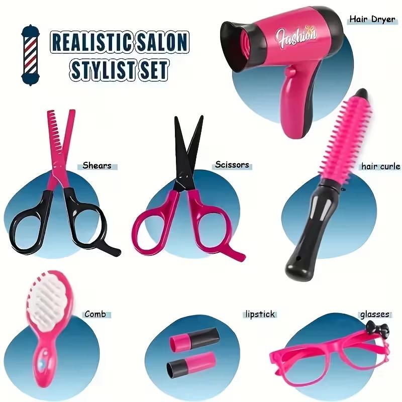 17Pcs Girls Beauty Salon Set M - Beauty Makeup Kit For Girls reseña y precio