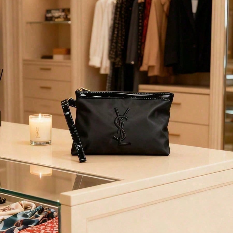 YSL Classic Cosmetic Bag For W - Ysl Beauty Makeup reseña y precio