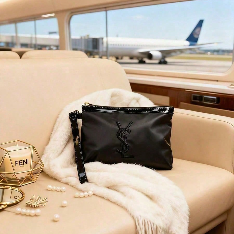 YSL Classic Cosmetic Bag For W - Ysl Beauty Makeup reseña y precio
