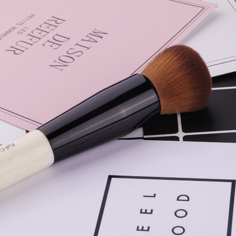 Powder Makeup Brush Wood Handl - Beauty Queen Makeup reseña y precio