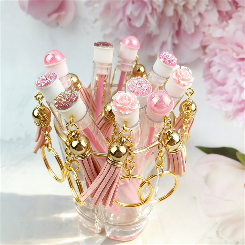Pink Gold Eyelash Brush Tube W - Beauty Makeup Background reseña y precio