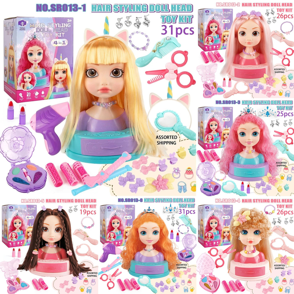 Hair Styling Doll Head Makeup  - Beauty Makeup Kit For Girls reseña y precio