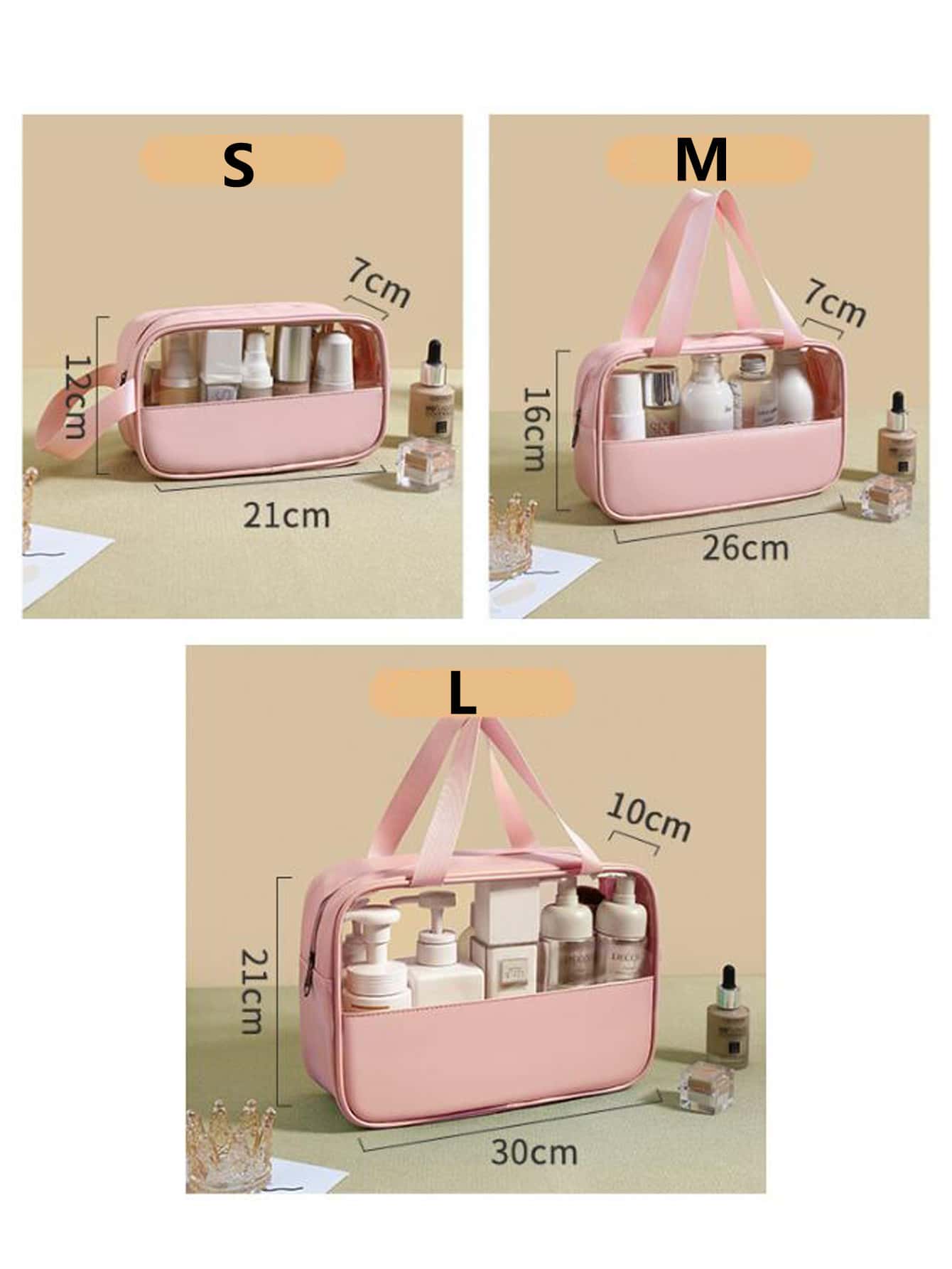 3Pcs/Set Cosmetic Bag  Organiz - Your Beauty Makeup reseña y precio