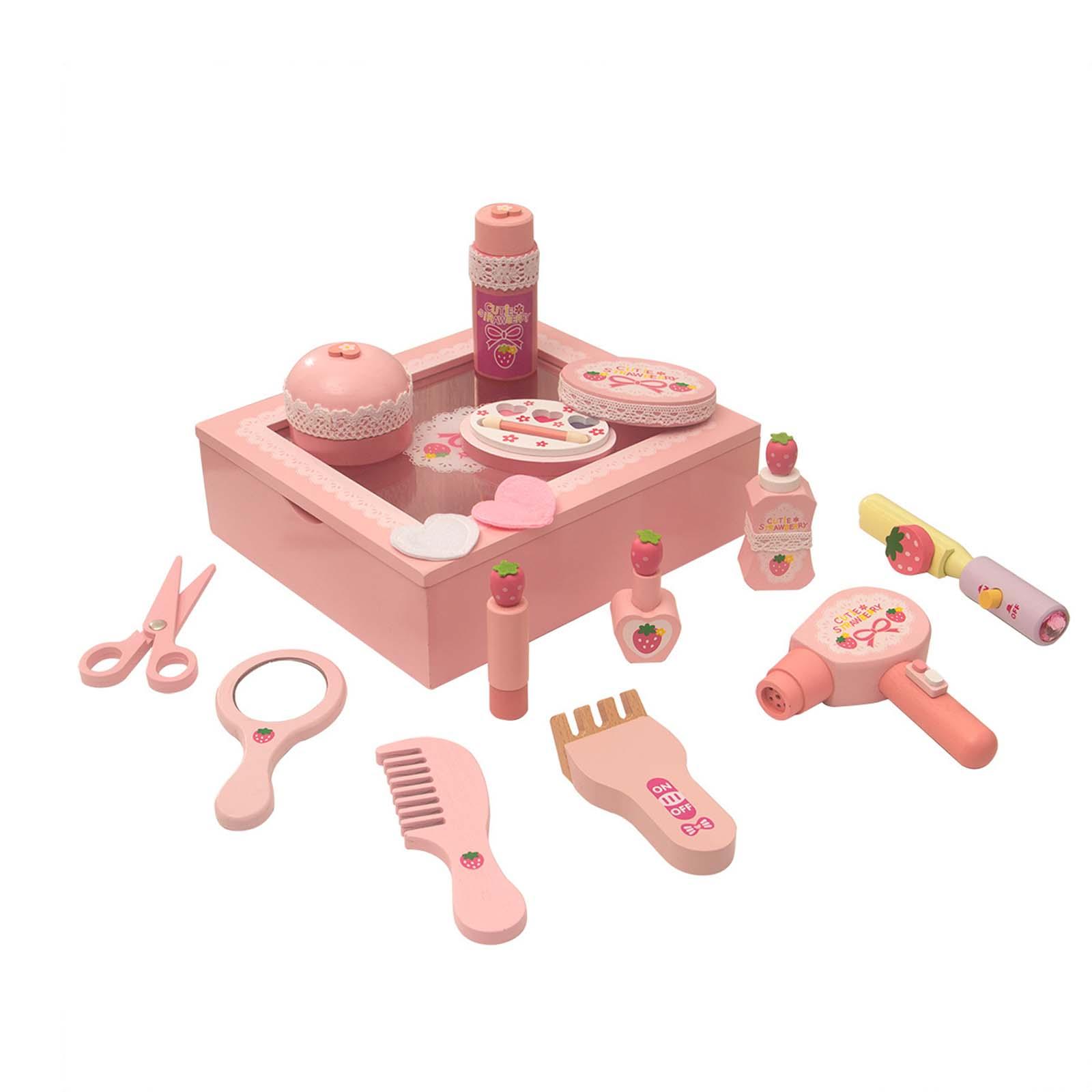 Wooden Makeup Beauty Toy Set C - Beauty Makeup Kit For Girls reseña y precio
