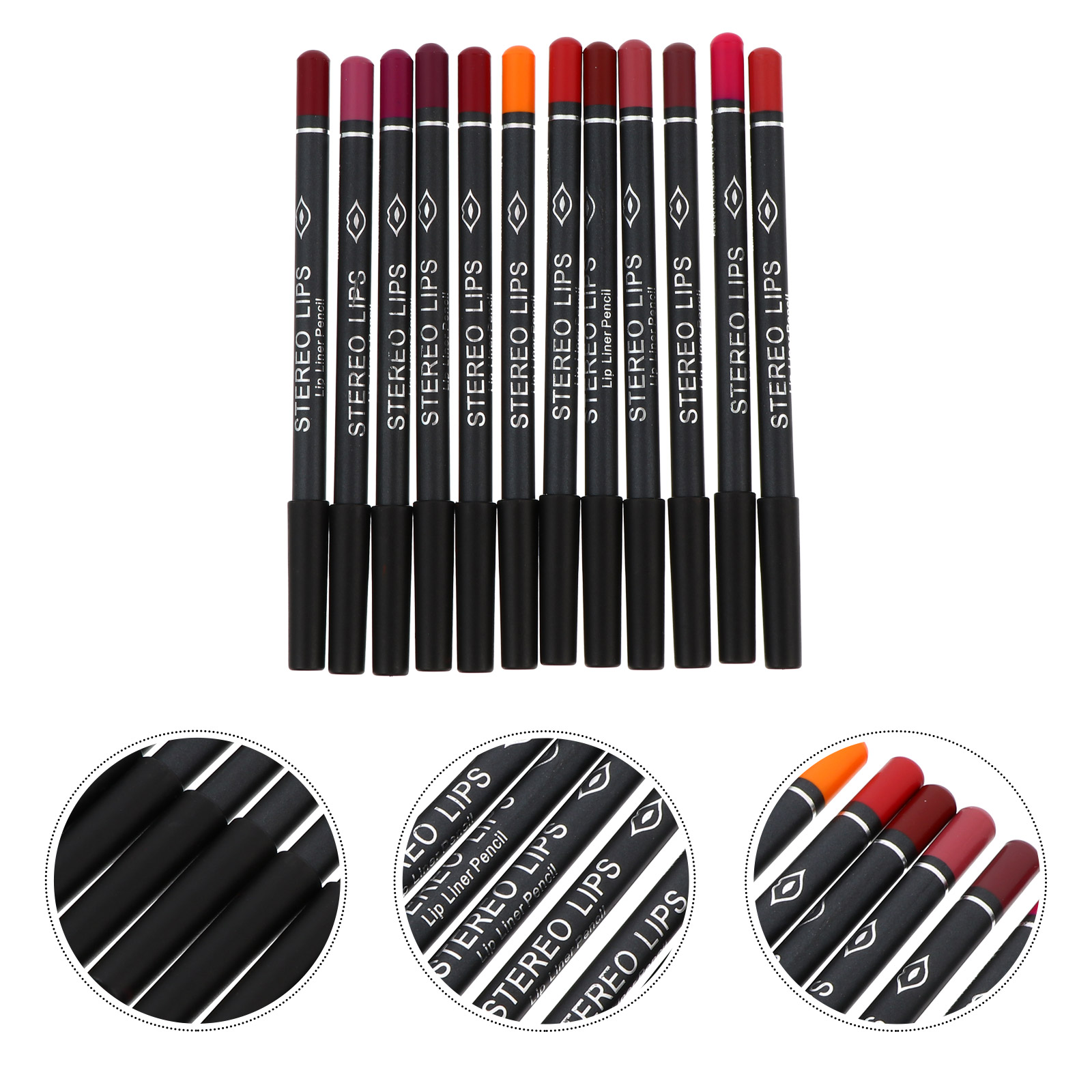 12 Pcs Lip Liner Wood Material - Lip Liner Pencil reseña y precio