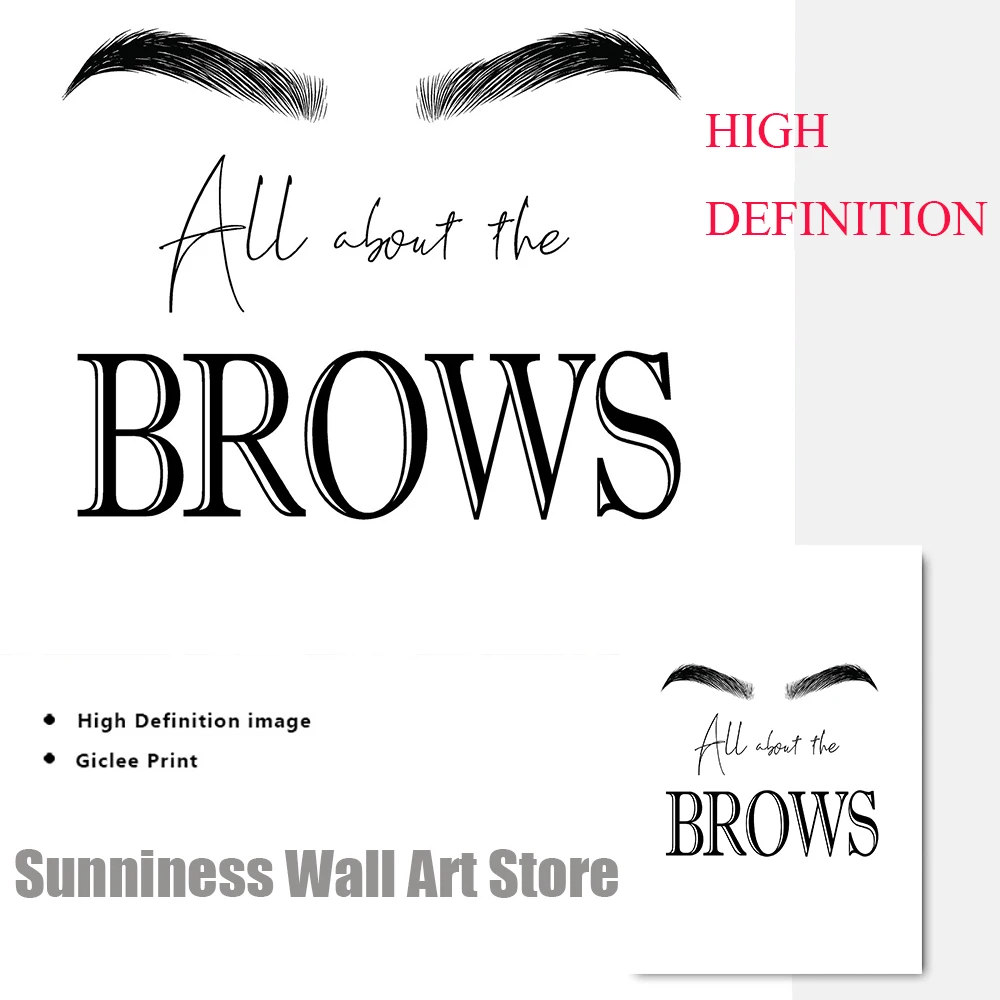 Fashion MakeUp Canvas Painting - Makeup Is Beauty Quotes reseña y precio
