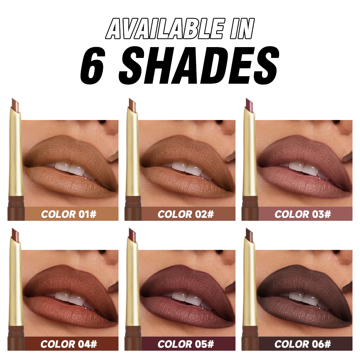 1pc Matte Lip Liner Pencil - S - Lip Liner Pencil reseña y precio