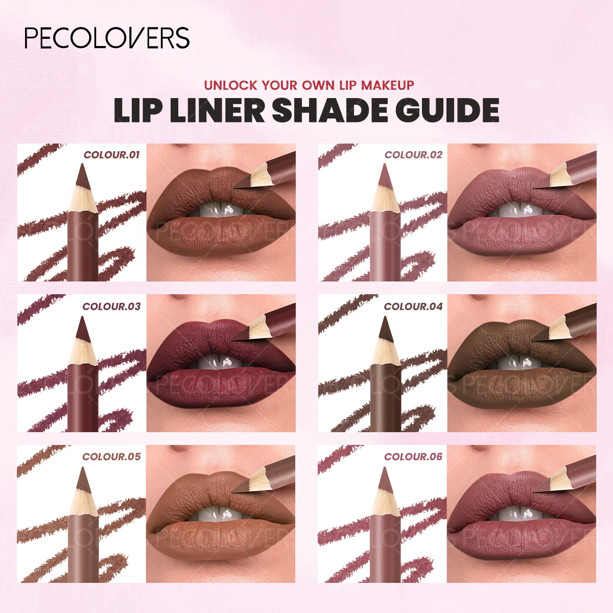 1PC Matte Lip Liner - Pencil F - Lip Liner Pencil reseña y precio