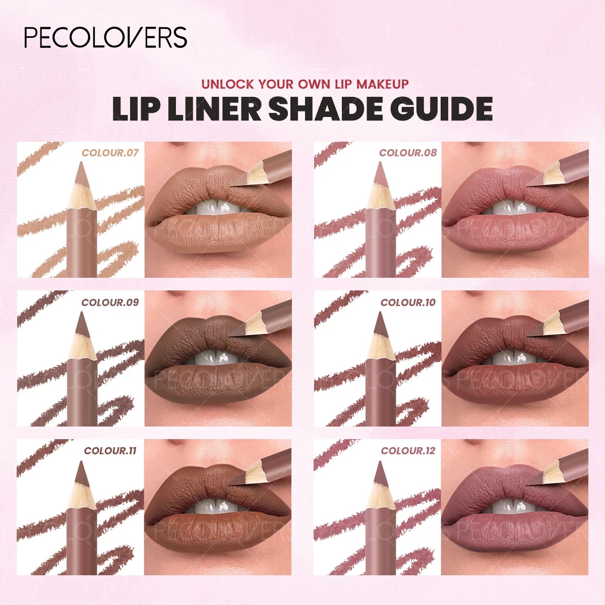 1PC Matte Lip Liner - Pencil F - Lip Liner Pencil reseña y precio