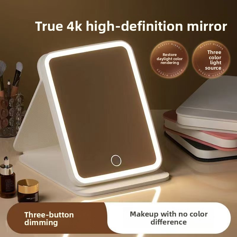 LED Foldable Makeup Mirror 3 L - Beauty Makeup Hd reseña y precio