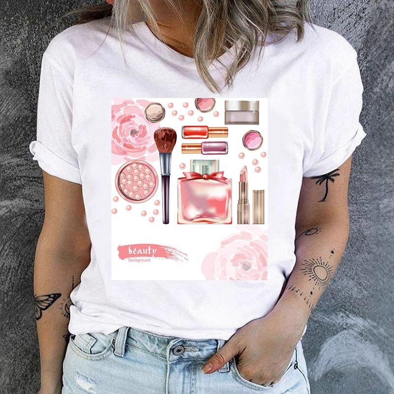 Fashion Short Sleeve White T-S - Your Beauty Makeup reseña y precio
