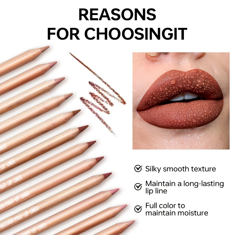 Matte Lip Liner Pencil Nude, L - Lip Liner Pencil reseña y precio