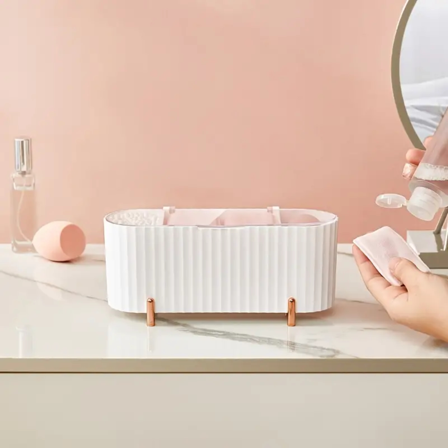 Elegant Dustproof Desktop Cosm - Your Beauty Makeup reseña y precio