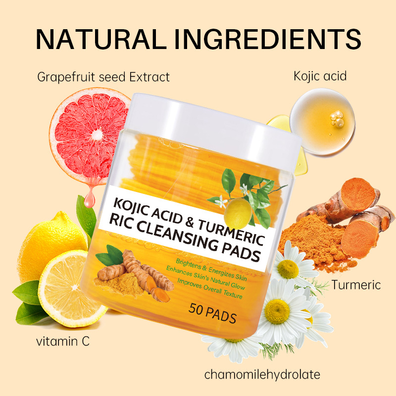 50pcs Turmeric Cleansing Pads  - Beauty Makeup Events reseña y precio