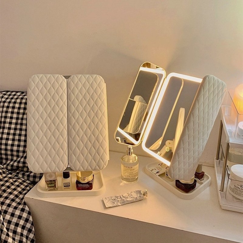 Trifold Makeup Mirror LED Ligh - Your Beauty Makeup reseña y precio