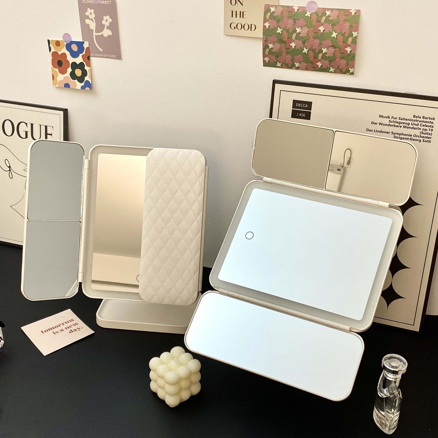 Trifold Makeup Mirror LED Ligh - Your Beauty Makeup reseña y precio
